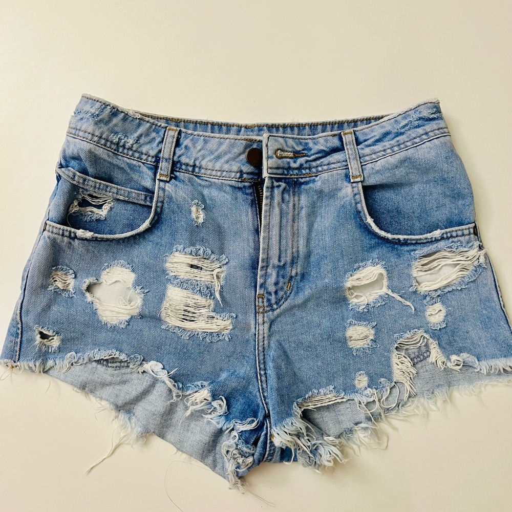 Ripped Zara shorts